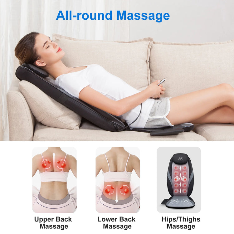 Heated Deep Kneading Back Massager Cushion