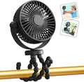 Mini Handheld Personal Portable Fan, Baby Stroller Fan, Car Seat Fan, USB or Battery Powered, with Flexible Tripod Clip on Student Bed Desk Bike Crib Treadmill Camping Traveling(Black) | Car Seat Fan , USB or Battery Powered, with Flexible Tripod Clip on Student Bed Desk Bike Crib Treadmill Camping Traveling