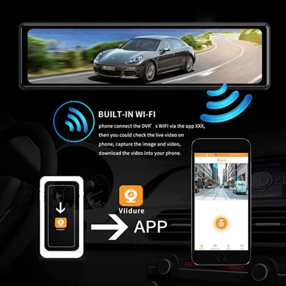 4K GPS WiFi Dual Lens Dash Cam