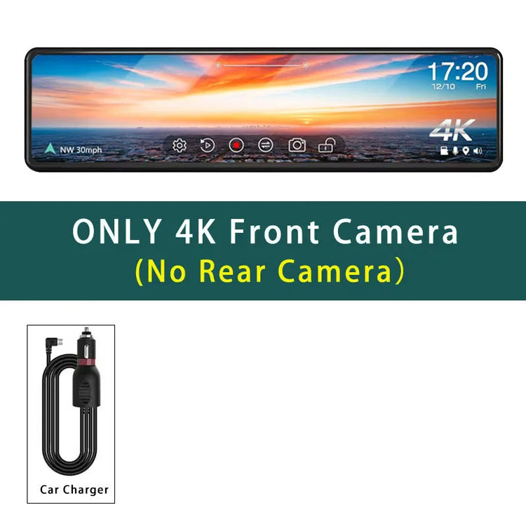 4K GPS WiFi Dual Lens Dash Cam