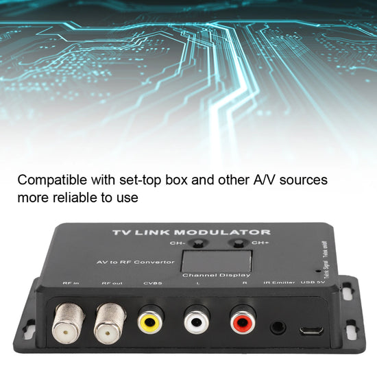 IR Extender AV To RF Converter Modulator